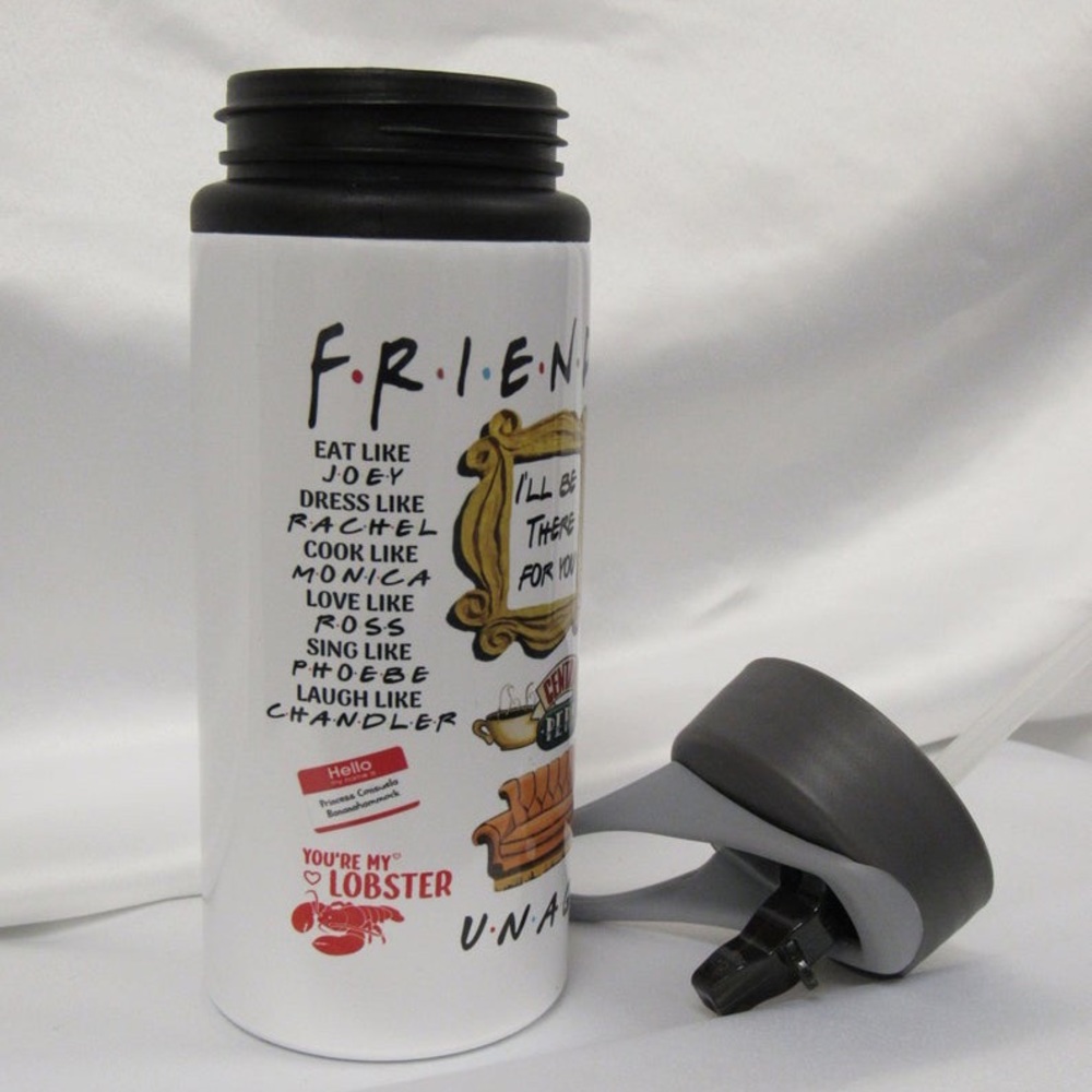 22oz. Aluminum bottle with straw and lid
